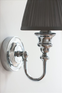 Badezimmerlampe Burlington Plissee Ornate silber, Chrome